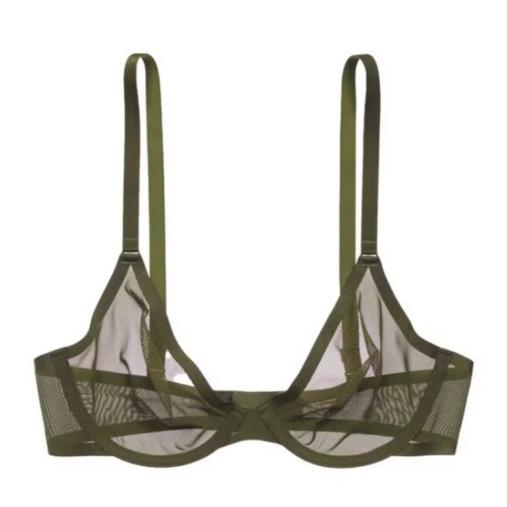 CUUP Olive Mesh Bra